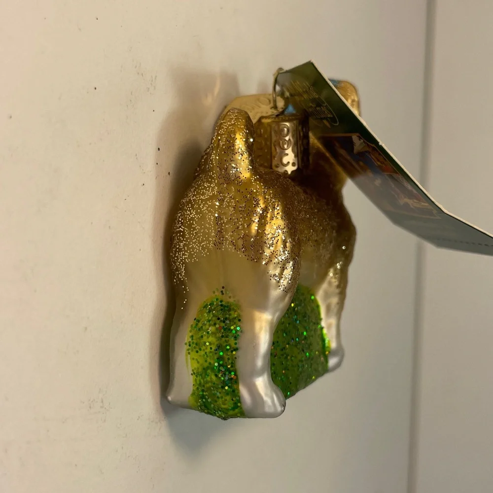 Old World Christmas ‘Chihuahua’ Glass Ornament New With Tags Never Displayed